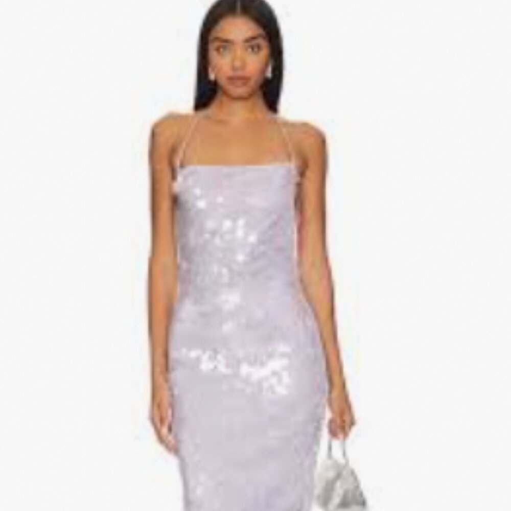 majorelle tianna gown in purple, size M